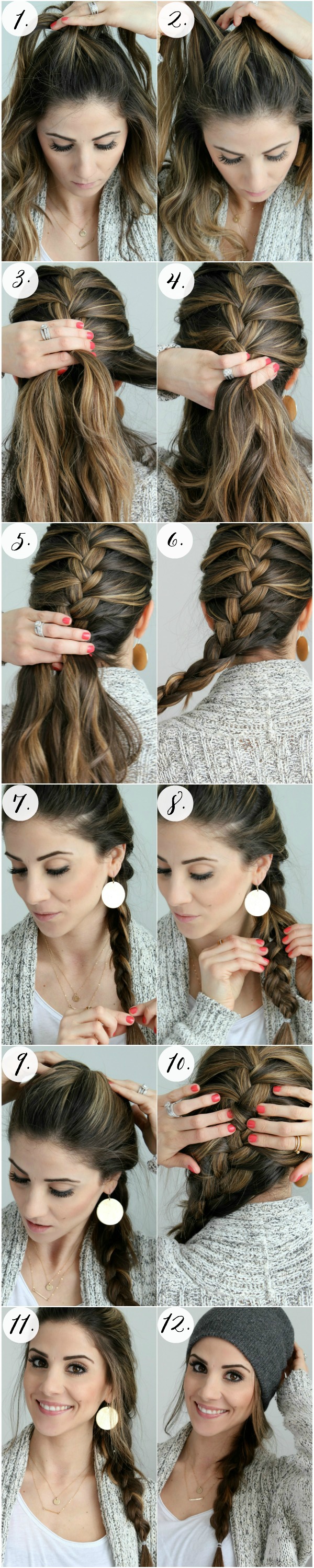 French Braid For Beginners - Easy How To Tutorial - Everyday Hair  inspiration