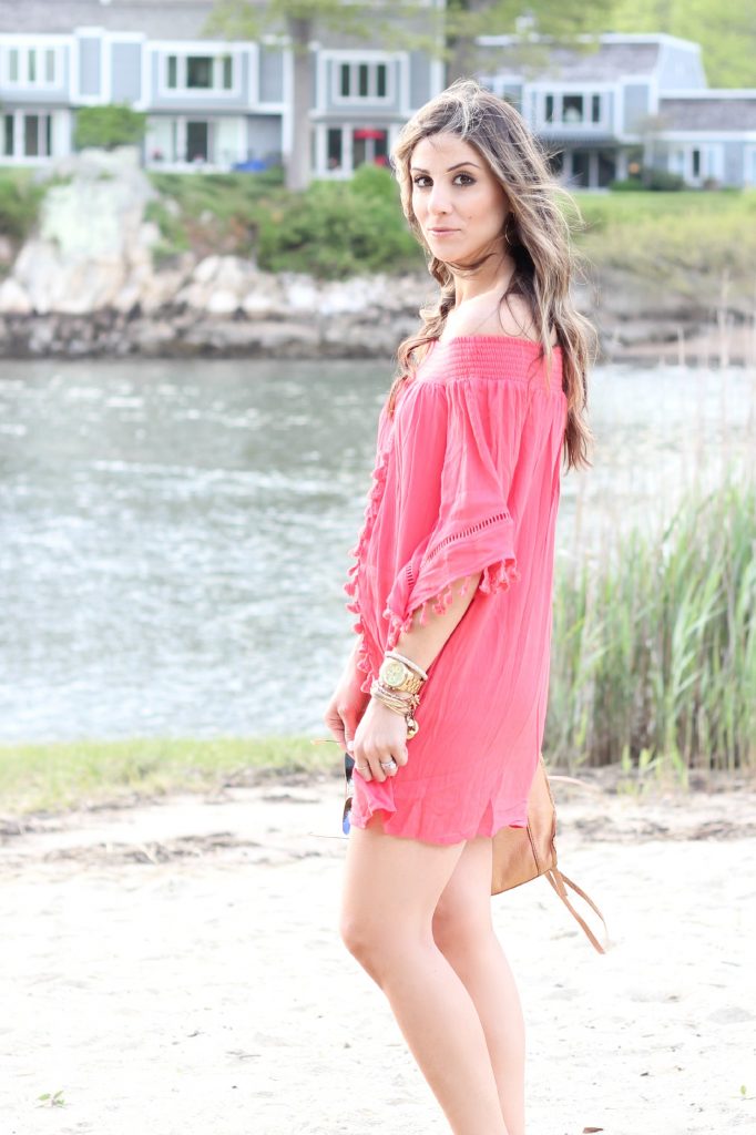 Coral Fringe Dress, Lauren McBride