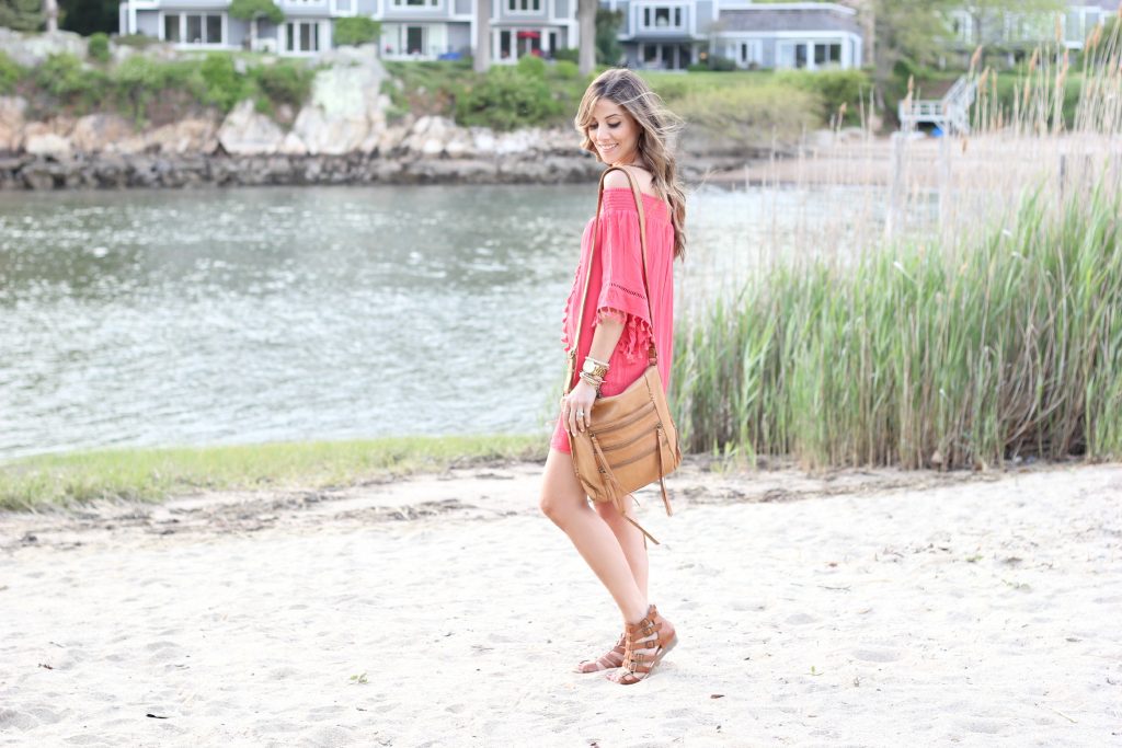 Coral Fringe Dress, Lauren McBride