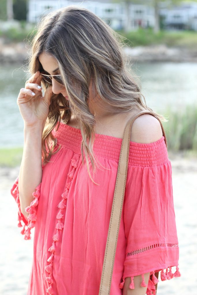 Coral Fringe Dress, Lauren McBride