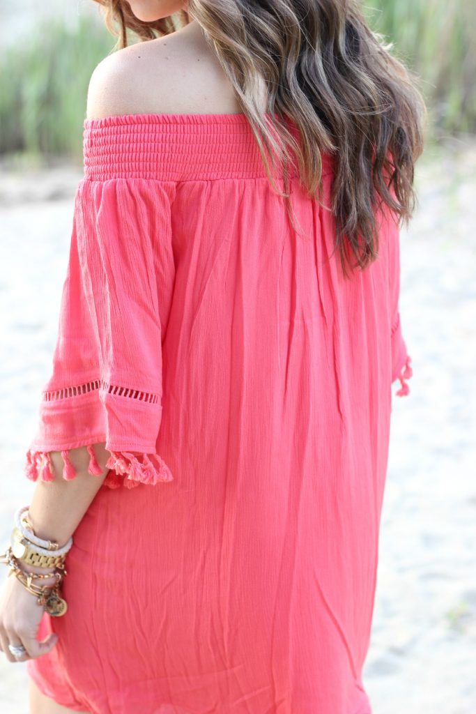 Coral Fringe Dress, Lauren McBride