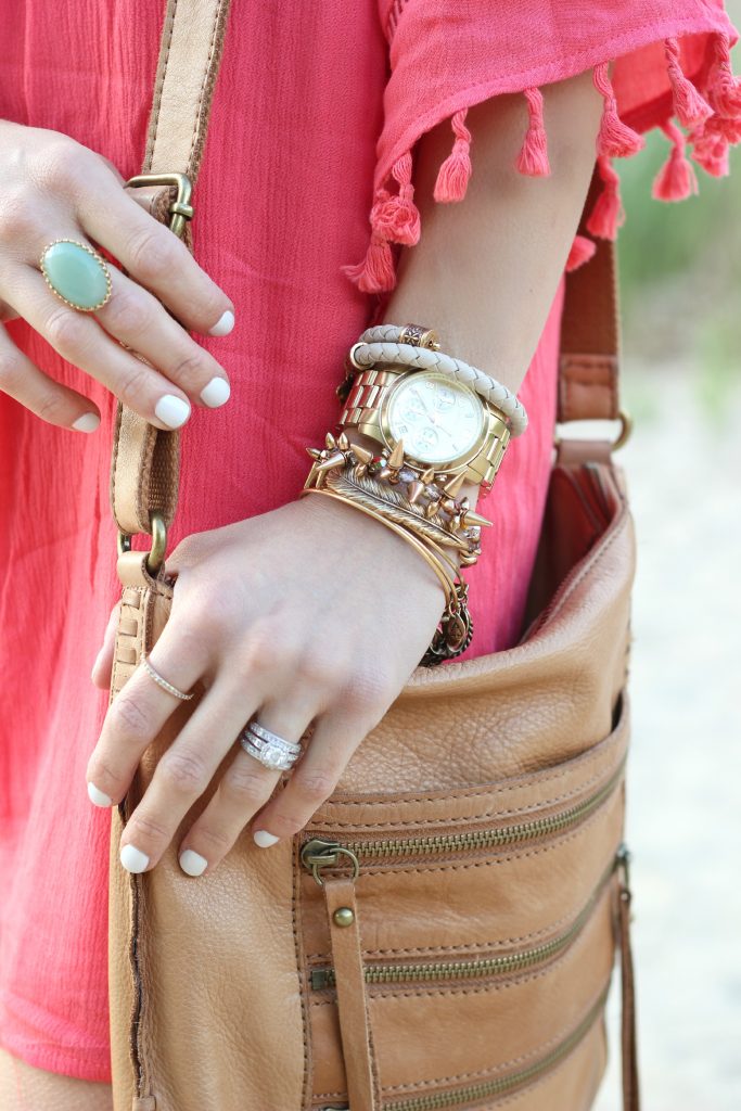 Coral Fringe Dress, Lauren McBride