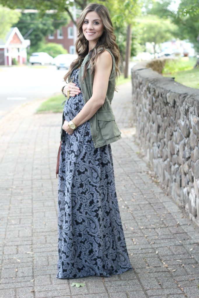 Jessica Simpson Strapless Empire Waist Maternity Maxi, Destination Maternity, Maternity Fashion