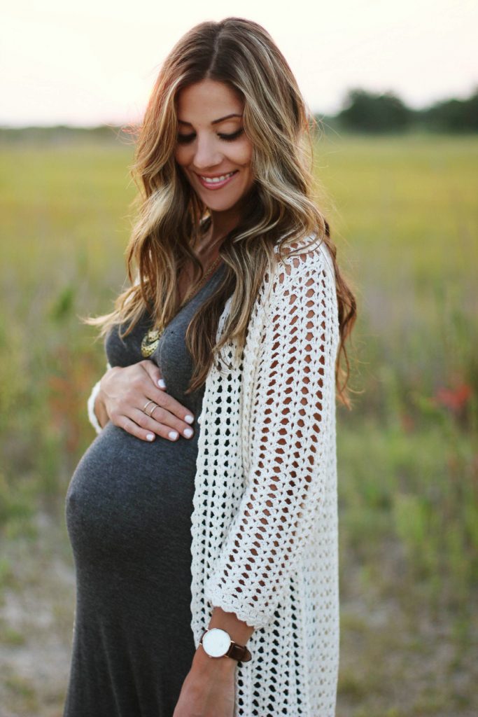 Maternity Style, Forever 21 Crochet Cardigan, Casual Maternity Fashion, Boho Maternity