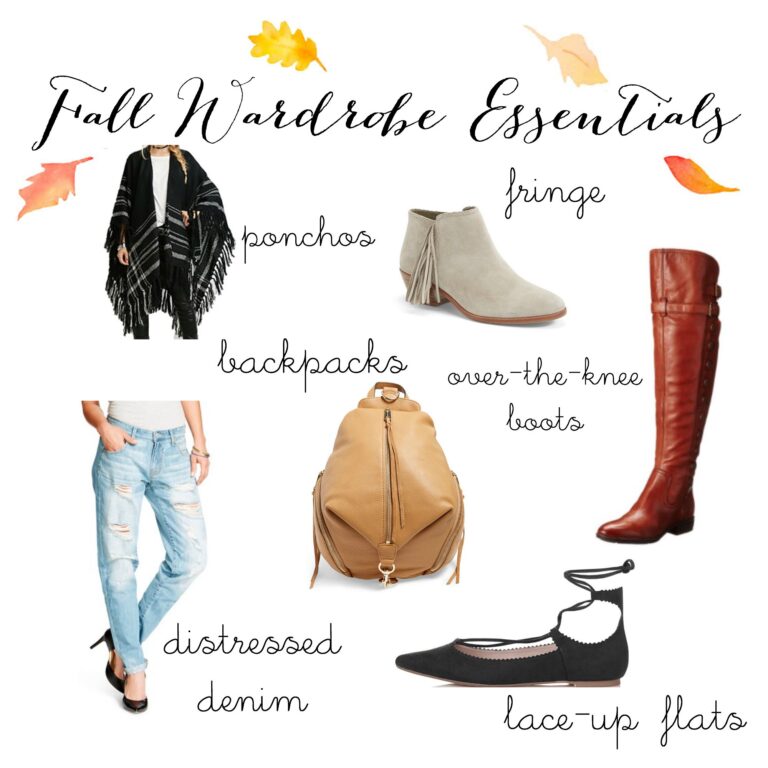Fall Wardrobe Essentials 2015