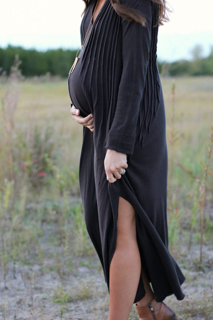 Free People Sophie Dress, Lauren McBride, Fall Maternity Style