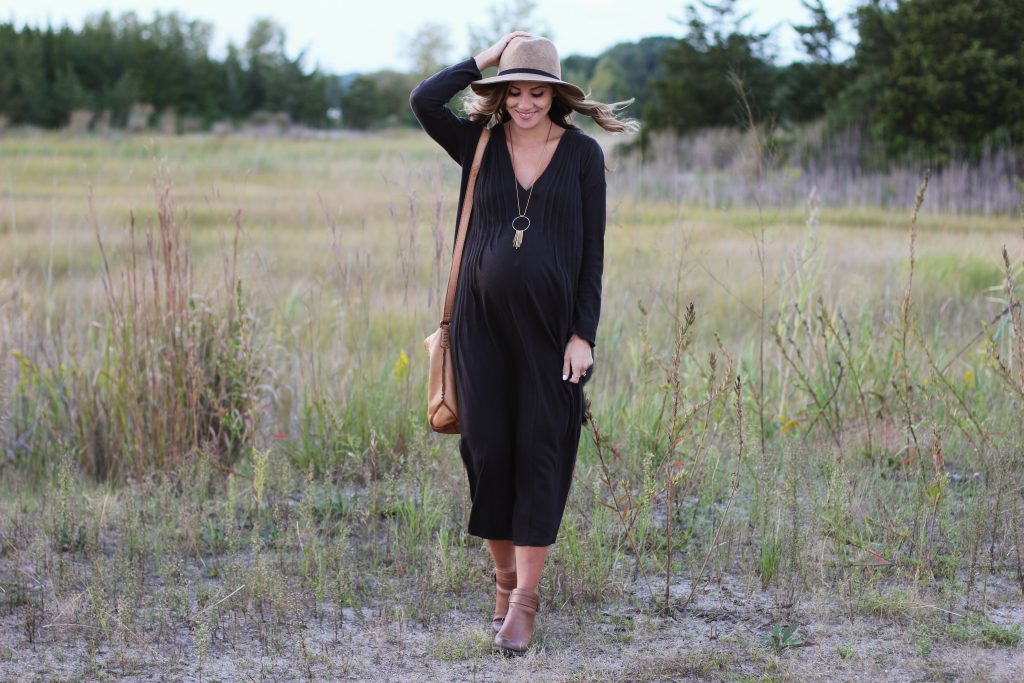 Free People Sophie Dress, Lauren McBride, Fall Maternity Style