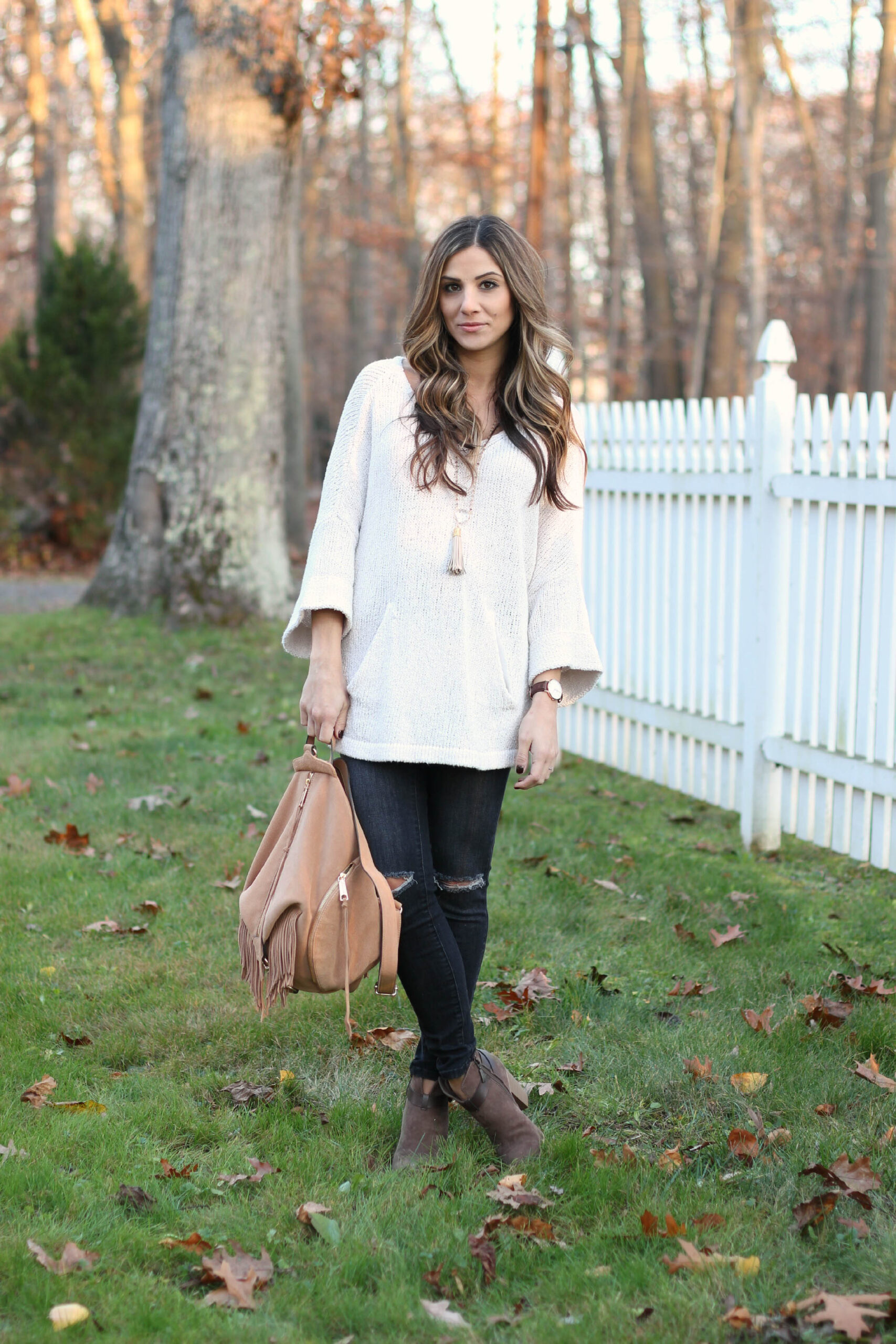 Style // Oversized Sweater and Distressed Jeans - Lauren McBride
