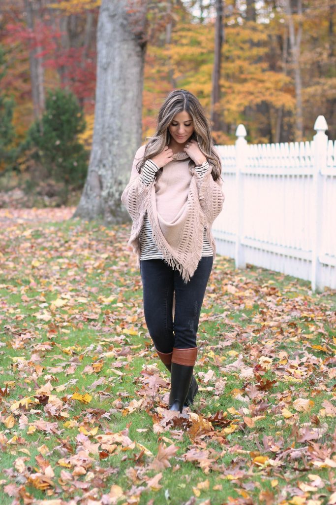 Fall boot trends and how to wear them, fall fashion and how to style rainboots