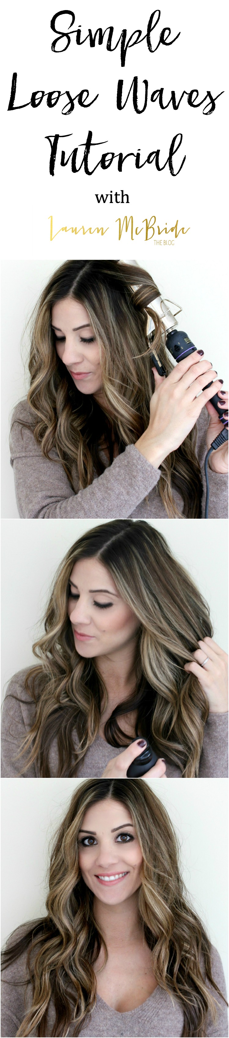 How To Get Loose + Beachy Waves  Easy Hair Tutorial • GirlGetGlamorous