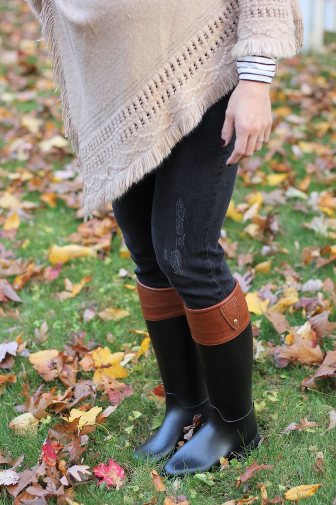 Fall boot trends and how to wear them, fall fashion and how to style rainboots