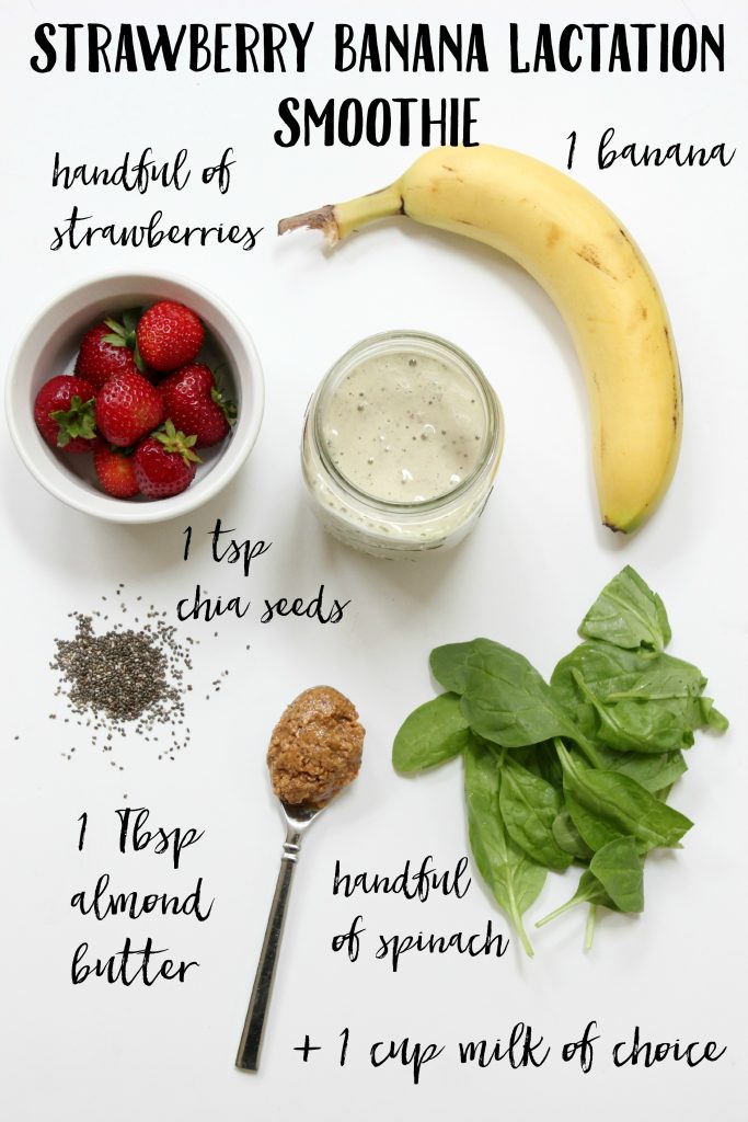 Bookmark this! A Strawberry Banana Protein Smoothie for all the exclusively pumping mama's out there!