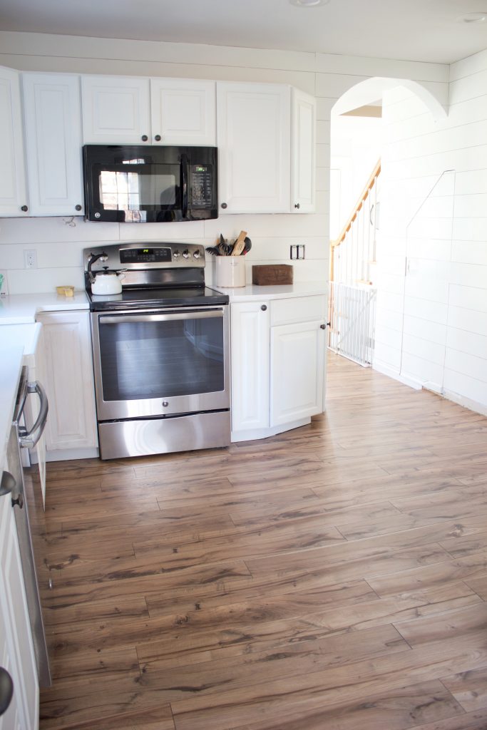 Pergo flooring before and after photos, Providence Hickory