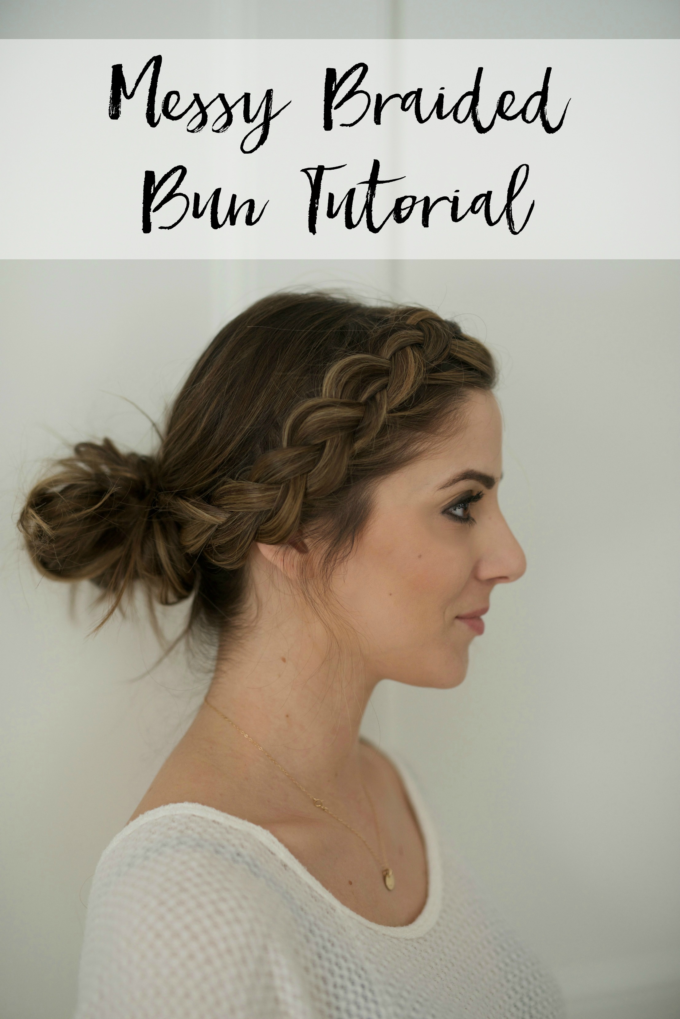 how to do a side french braid bun