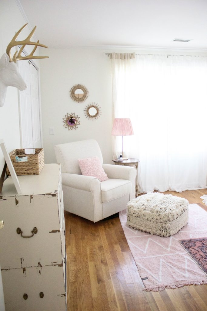 Bookmark this! Want to see how we brought this Bohemian Girl's Nursery them to life? Click through!