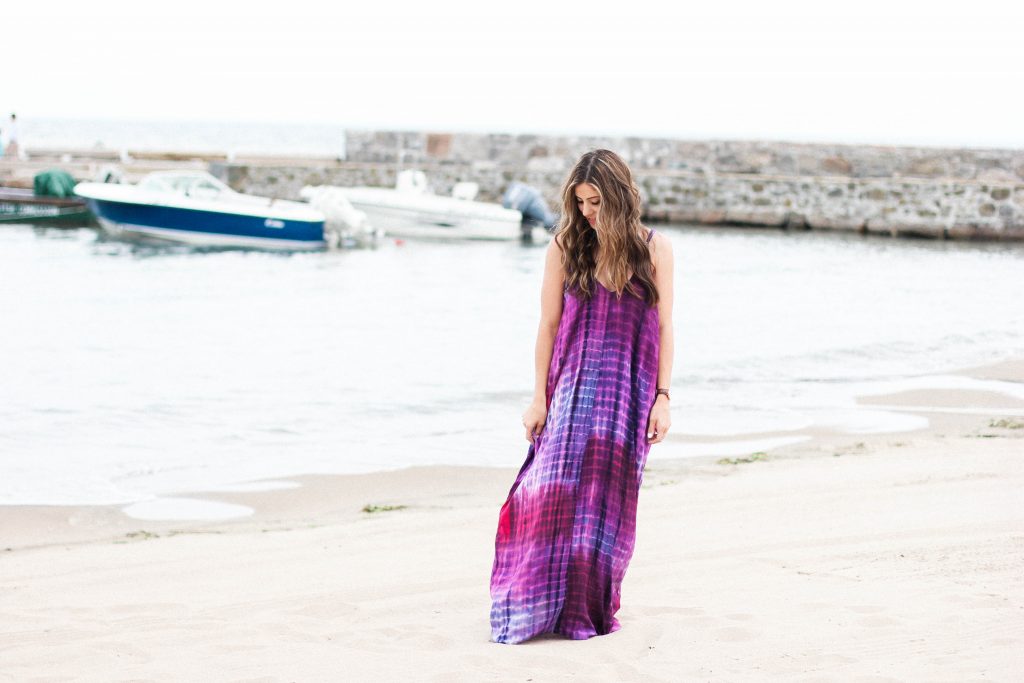 Evereve Lovestitch Tie Dye Maxi