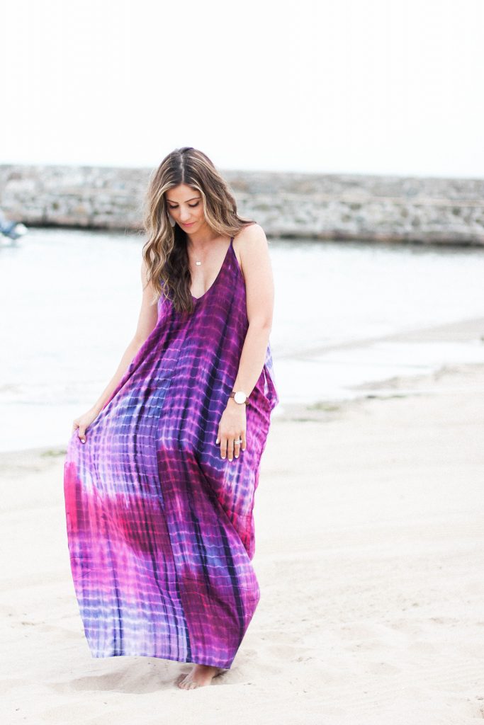 Evereve Lovestitch Tie Dye Maxi