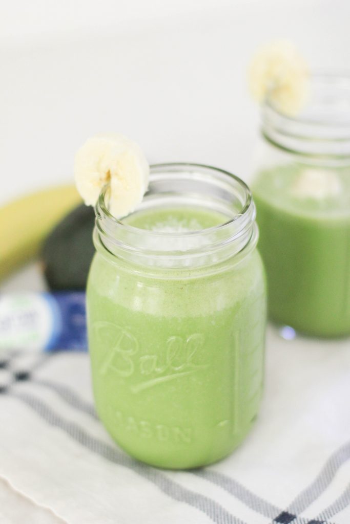 Peanut Butter & Banana Green Smoothie