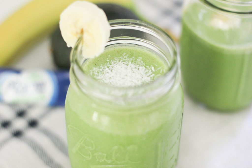 Peanut Butter & Banana Green Smoothie