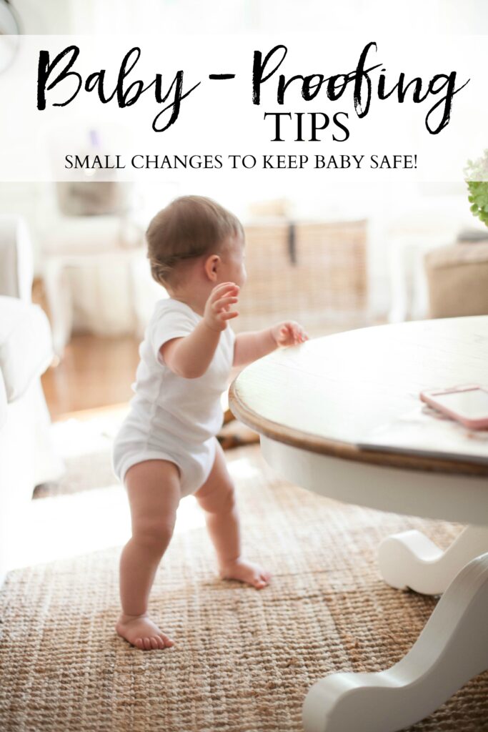 Simple baby-proofing tips that will help keep your little one safe when they start becoming mobile!