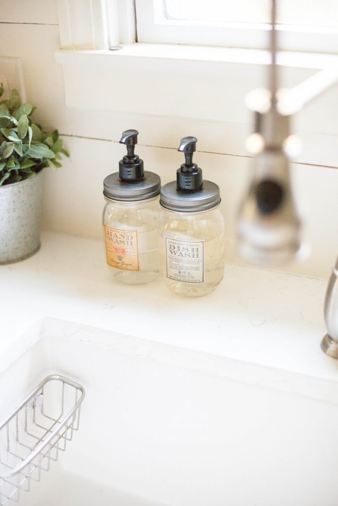 Mason jar soap dispensers for hand and dish soap from World Market