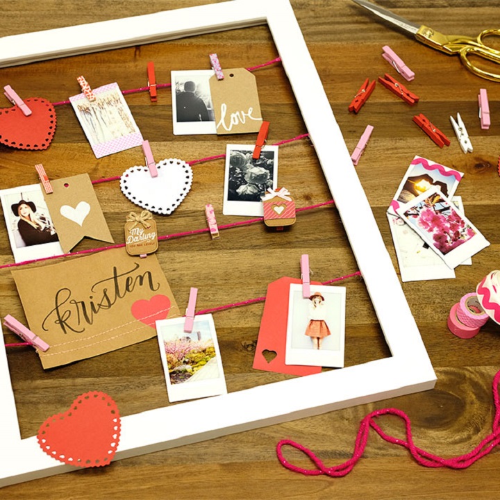 DIY Valentine's Day Photo Frame at the Fujifilm Wonder Photo Shop NYC!