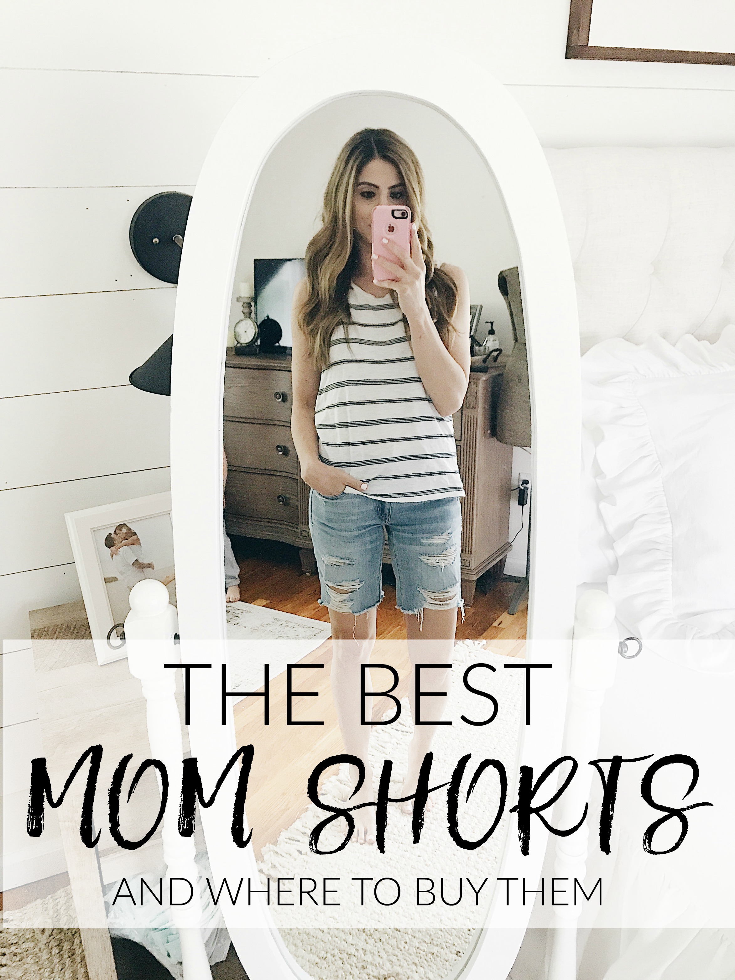 A full review of the Best Mom Shorts, including information on rise, inseam, and photos to show fit!