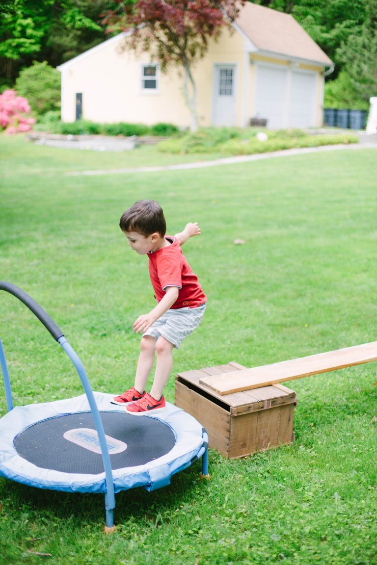 Mom + Baby // Outdoor Toddler Obstacle Course