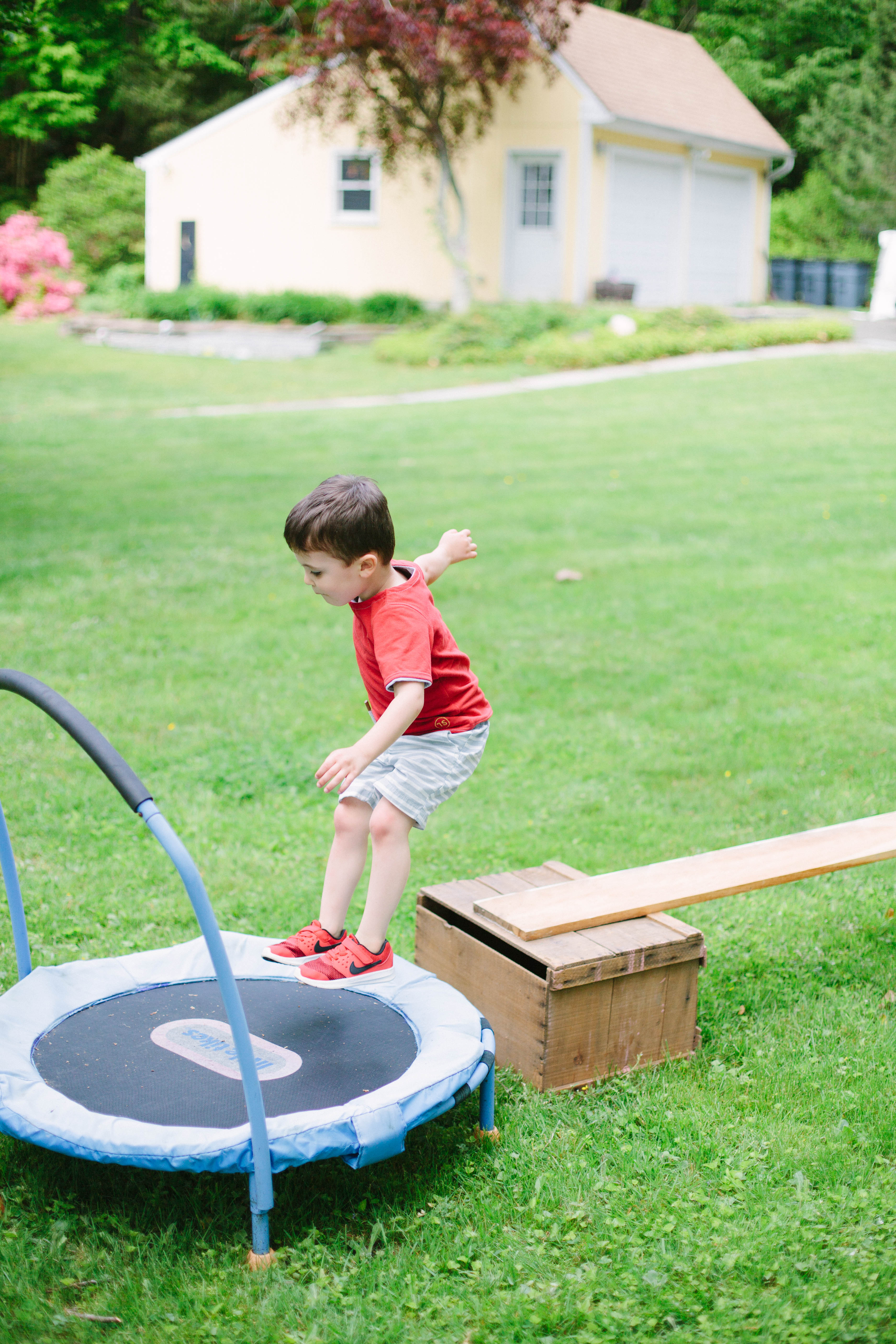 This Outdoor Toddler Obstacle Course is easy to create with items you may already have at home, and will provide hours of fun for your kids!
