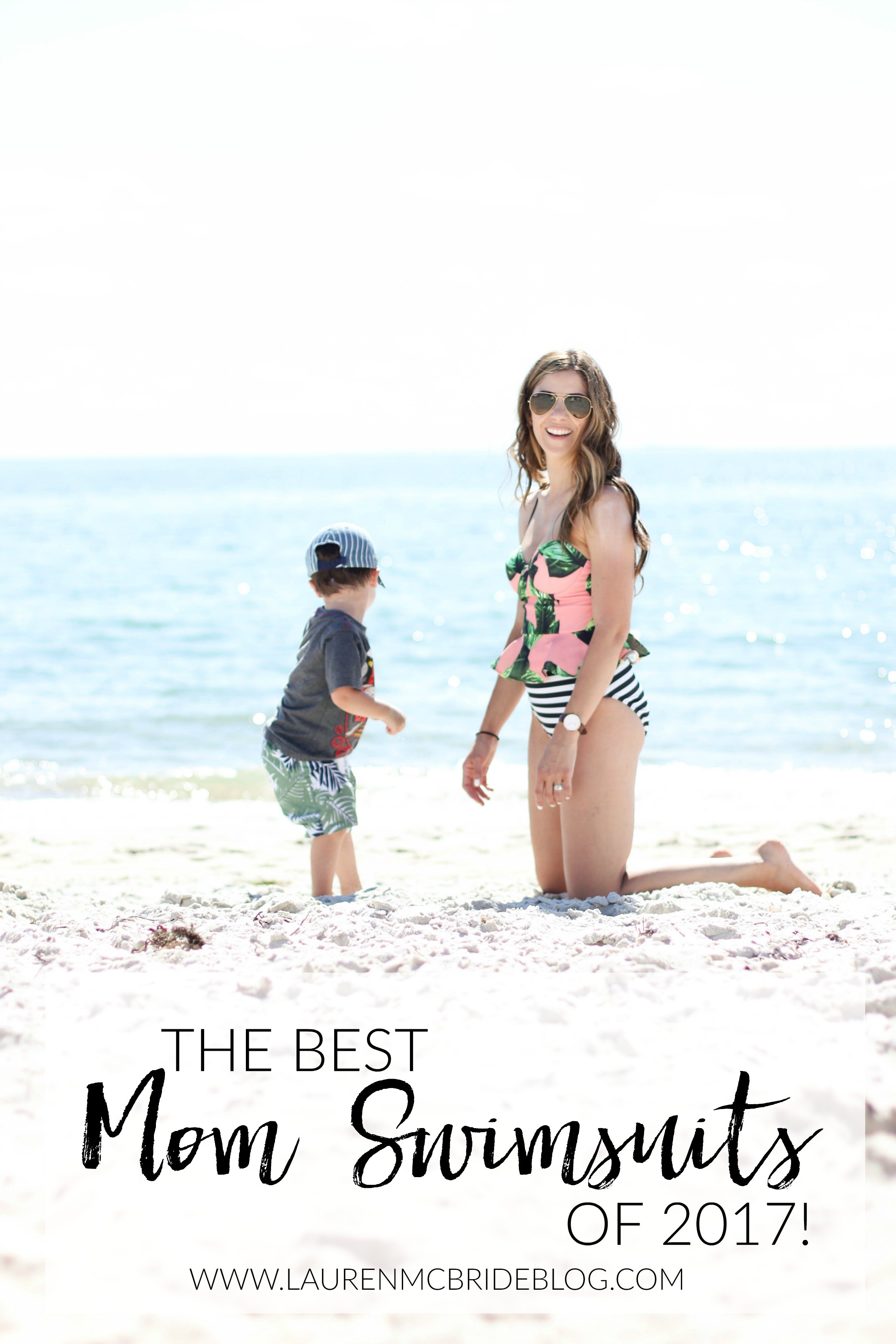 Struggling with finding a swimsuit for your mom bod? Here are the Best Mom Swimsuits for 2017 for all shapes and sizes, including some coverups as well!