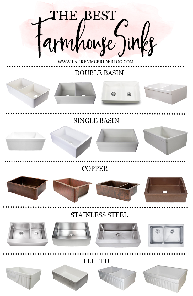 Looking for a farmhouse sink for your home? Check out this list of the Best Farmhouse Sinks, including the different styles available and tips to consider!