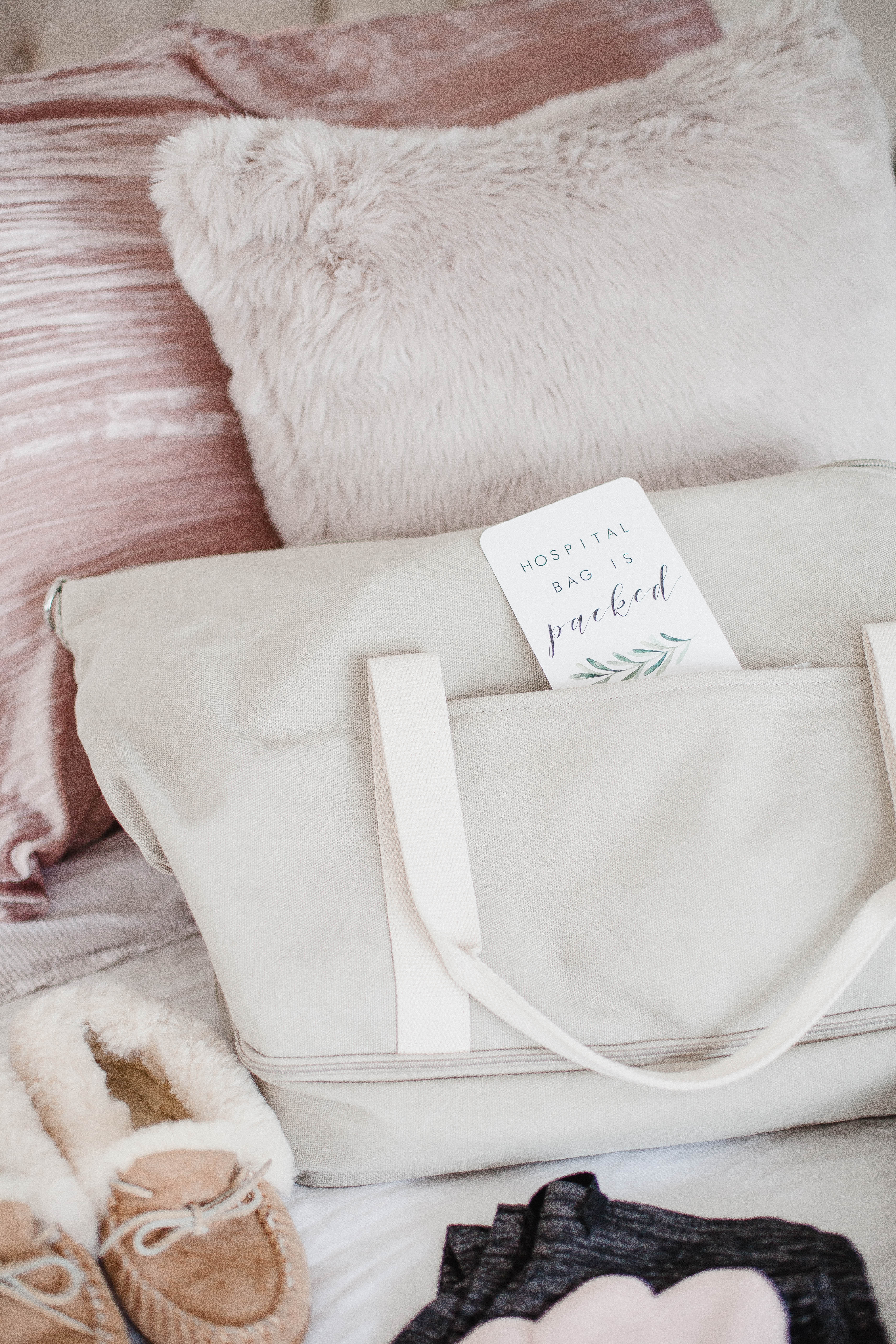 Life and style blogger Lauren McBride shares her Hospital Bag Checklist with printable PDF, and what you REALLY need to pack in your hospital bag.