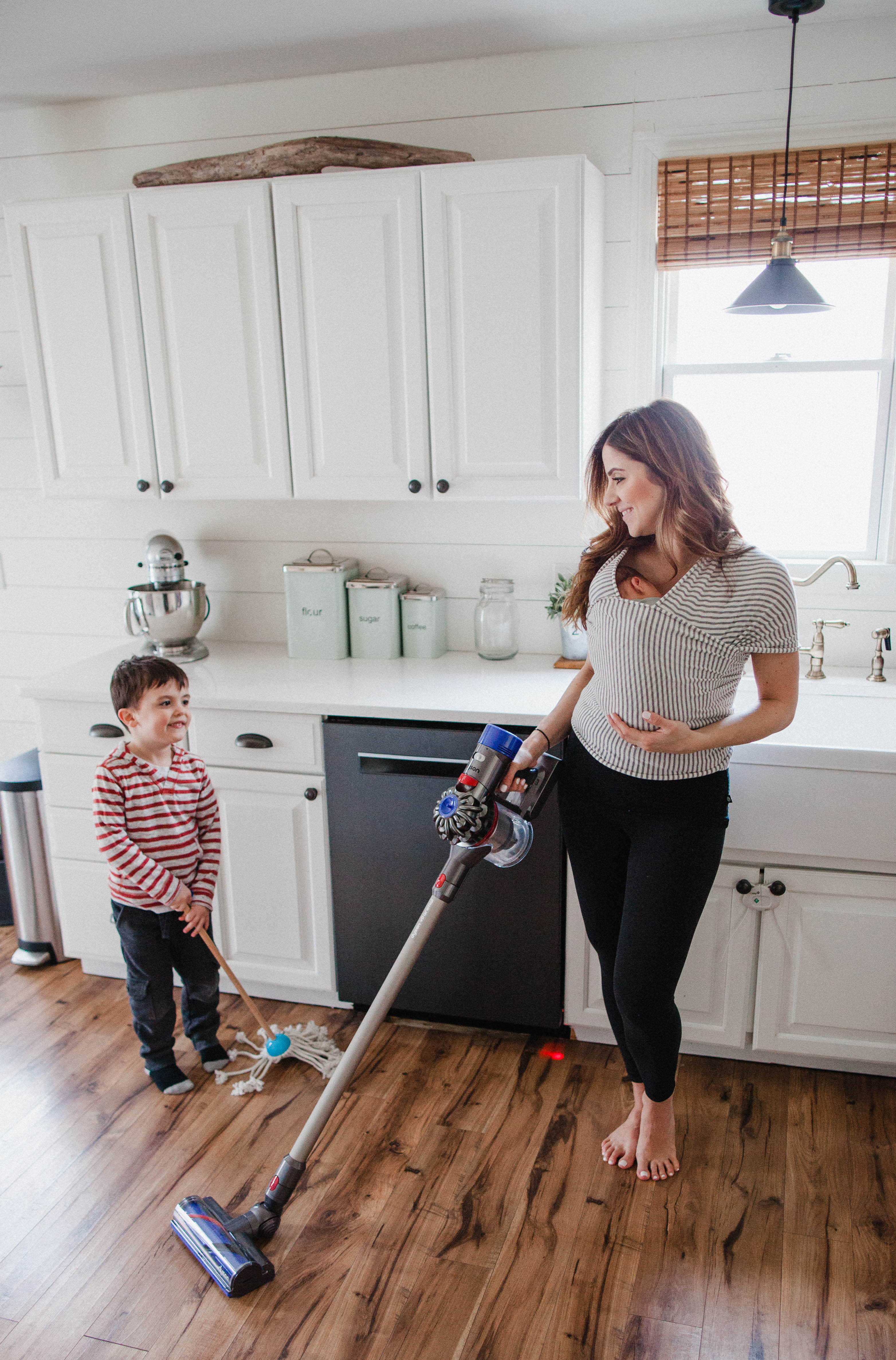 Life and style blogger Lauren McBride shares her cleaning routine as a new family of five, and some tips and tricks that help her maintain the home.