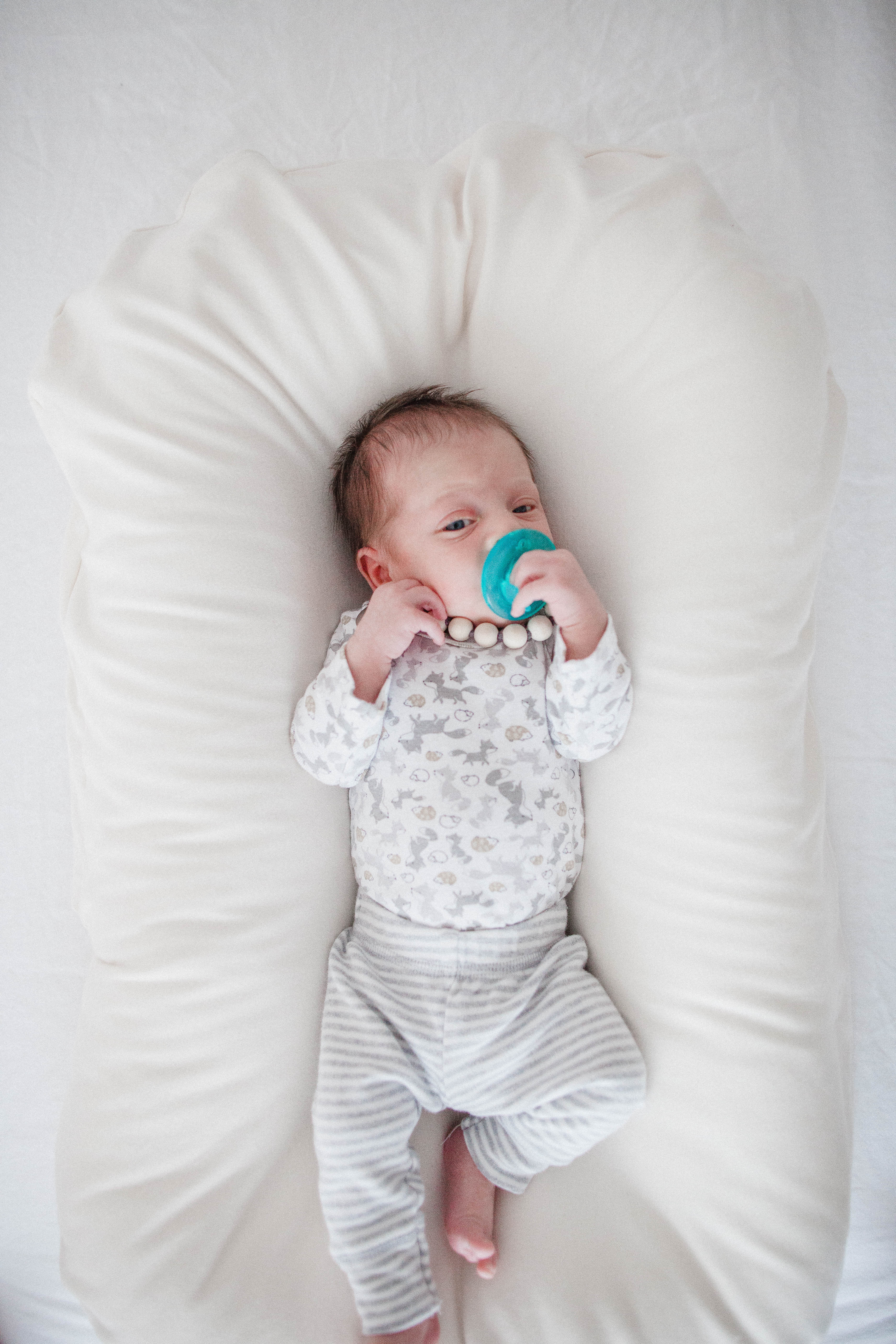 snuggle me organic in bassinet