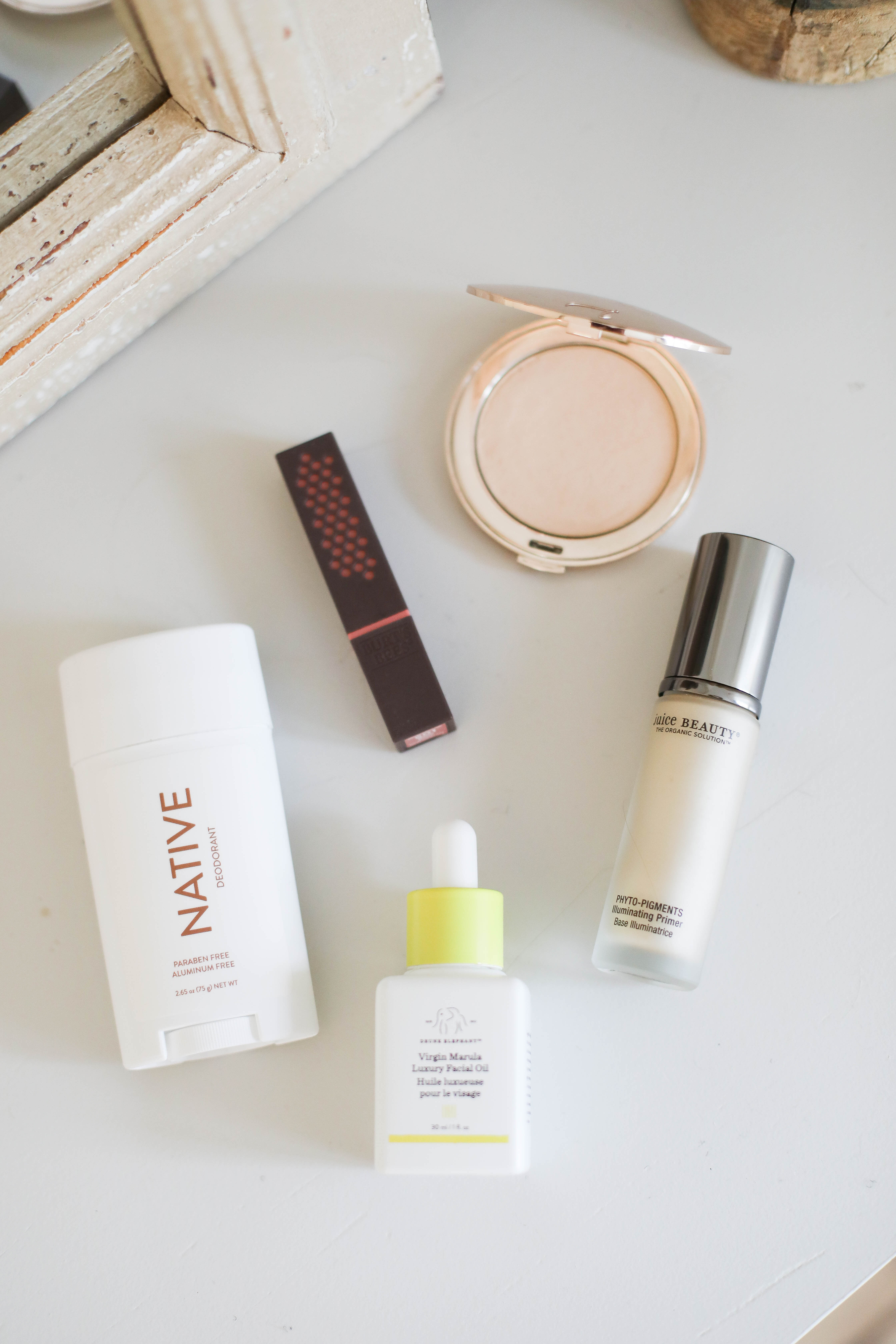 Life and style blogger Lauren McBride shares her 5 favorite Natural Beauty Products, including natural deodorant, skincare options, and makeup.