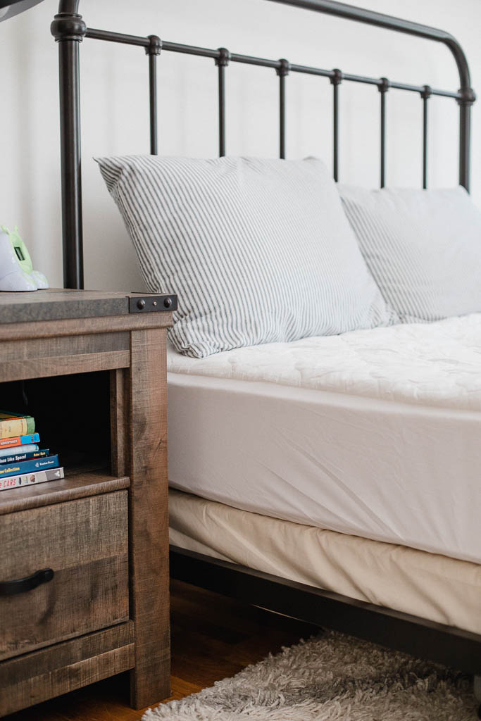 Life and style blogger Lauren McBride shares the bedding basics from The Company Store that she used on her children's bed and why they're important for longevity of bedding products. 