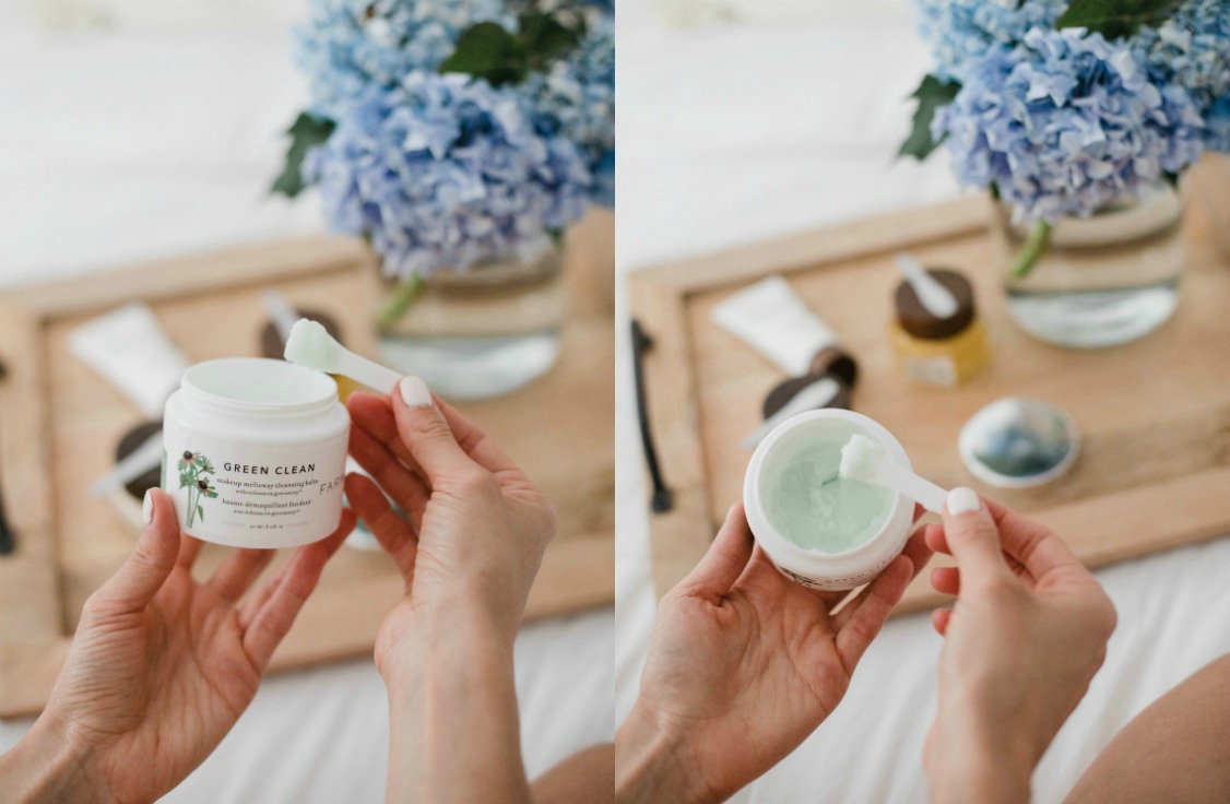 Connecticut Life and style blogger Lauren McBride shares 4 of Farmacy Beauty's best seller clean skincare products, including Green Clean, Honey Drop, Honey Potion, and Green Screen.