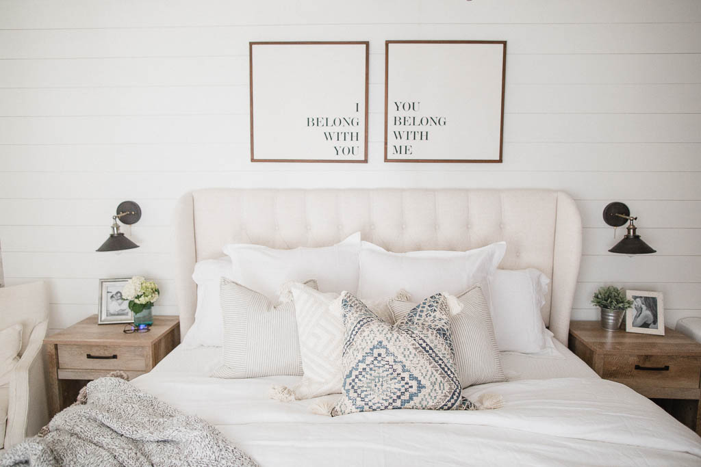 Connecticut life and style blogger Lauren McBride shares her Summer Master Bedroom featuring a bedding options from The Company Store.