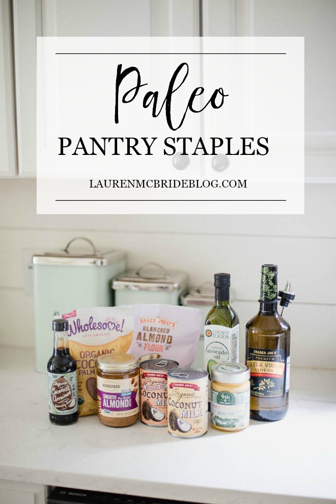 Connecticut life and style blogger Lauren McBride shares her Paleo Pantry Staples and what each item replaces in a standard diet pantry.