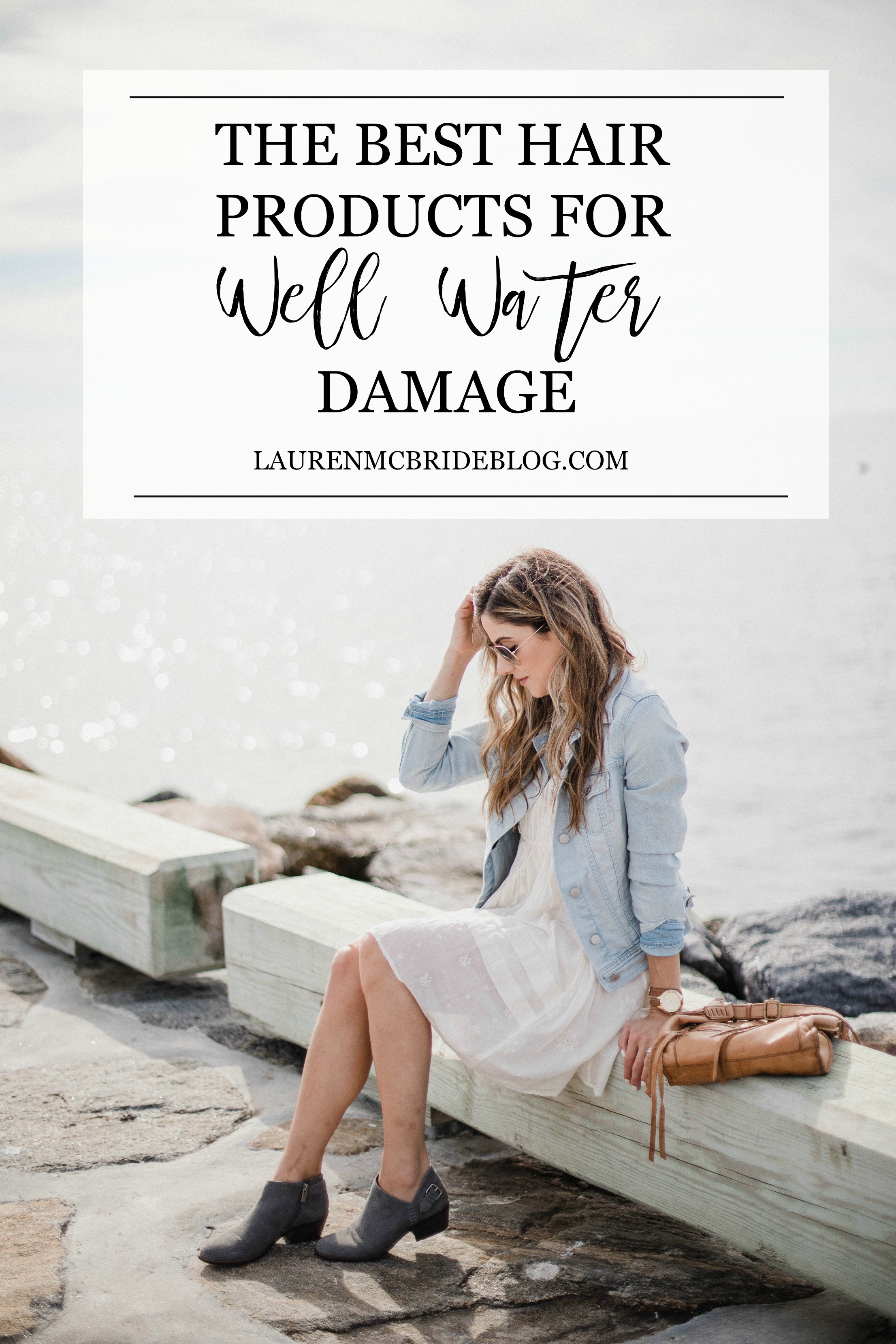 Connecticut life and style blogger Lauren McBride shares the Best Hair Products for Well Water Damage and how to combat the breakage and discoloration well water might cause.