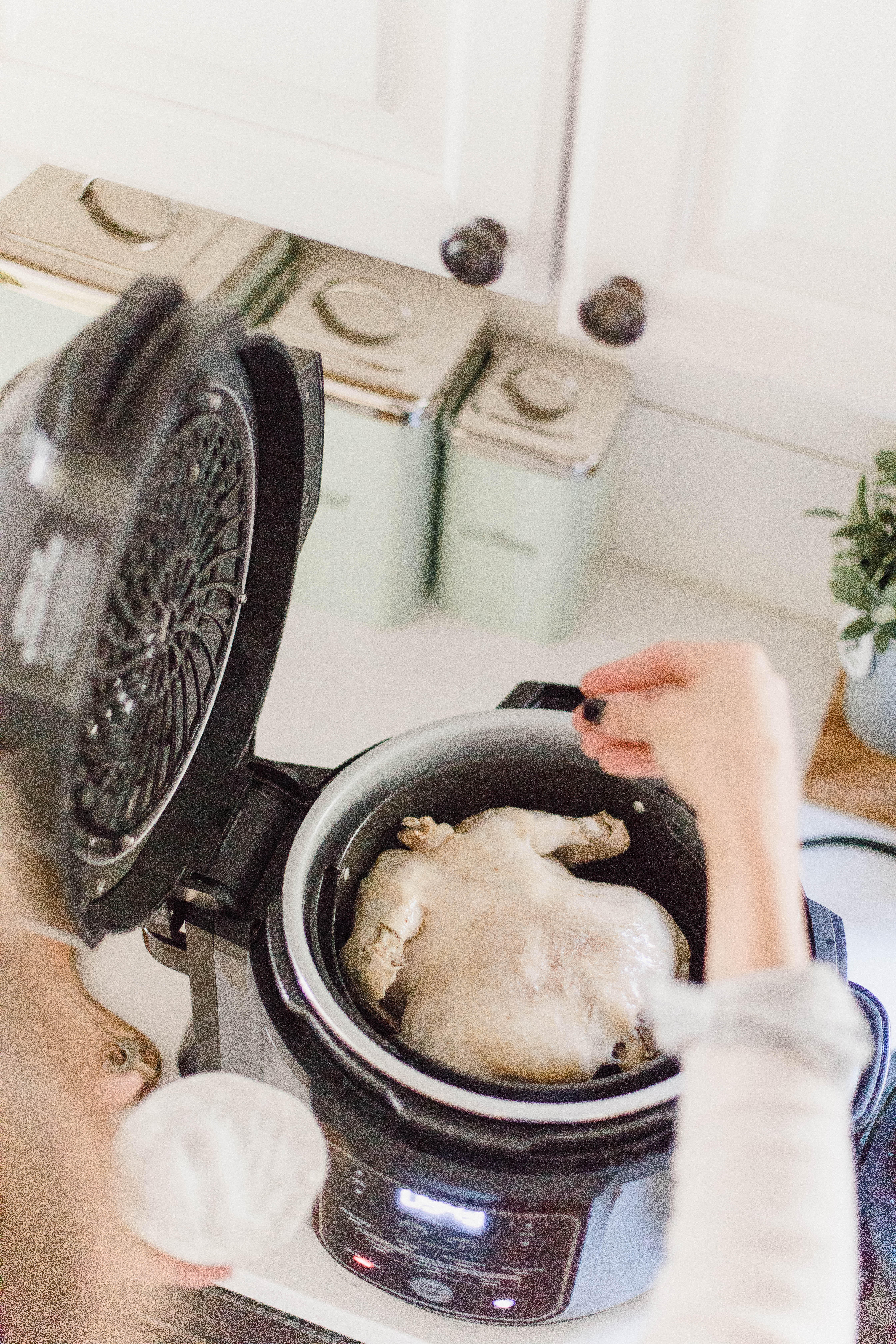 Connecticut life and style blogger Laure McBride shares a Ninja Foodi review, showcasing the pressure cooker and air fryer tecnhnology Ninja offers with their new and innovative product.