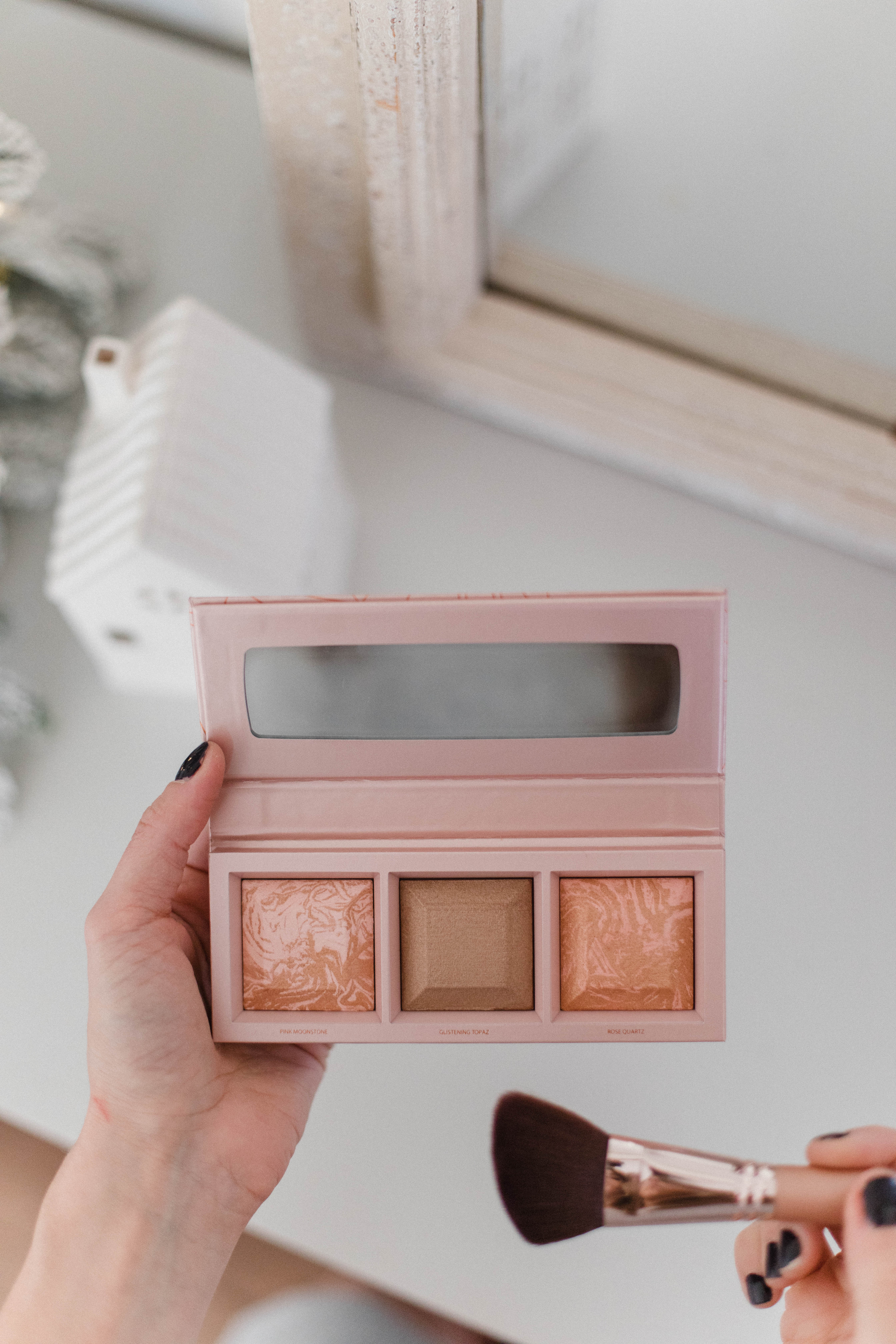 Connecticut life and style blogger Lauren McBride shares her top recommended bareMinerals products now available on QVC, including foundation, blush, and lip products.