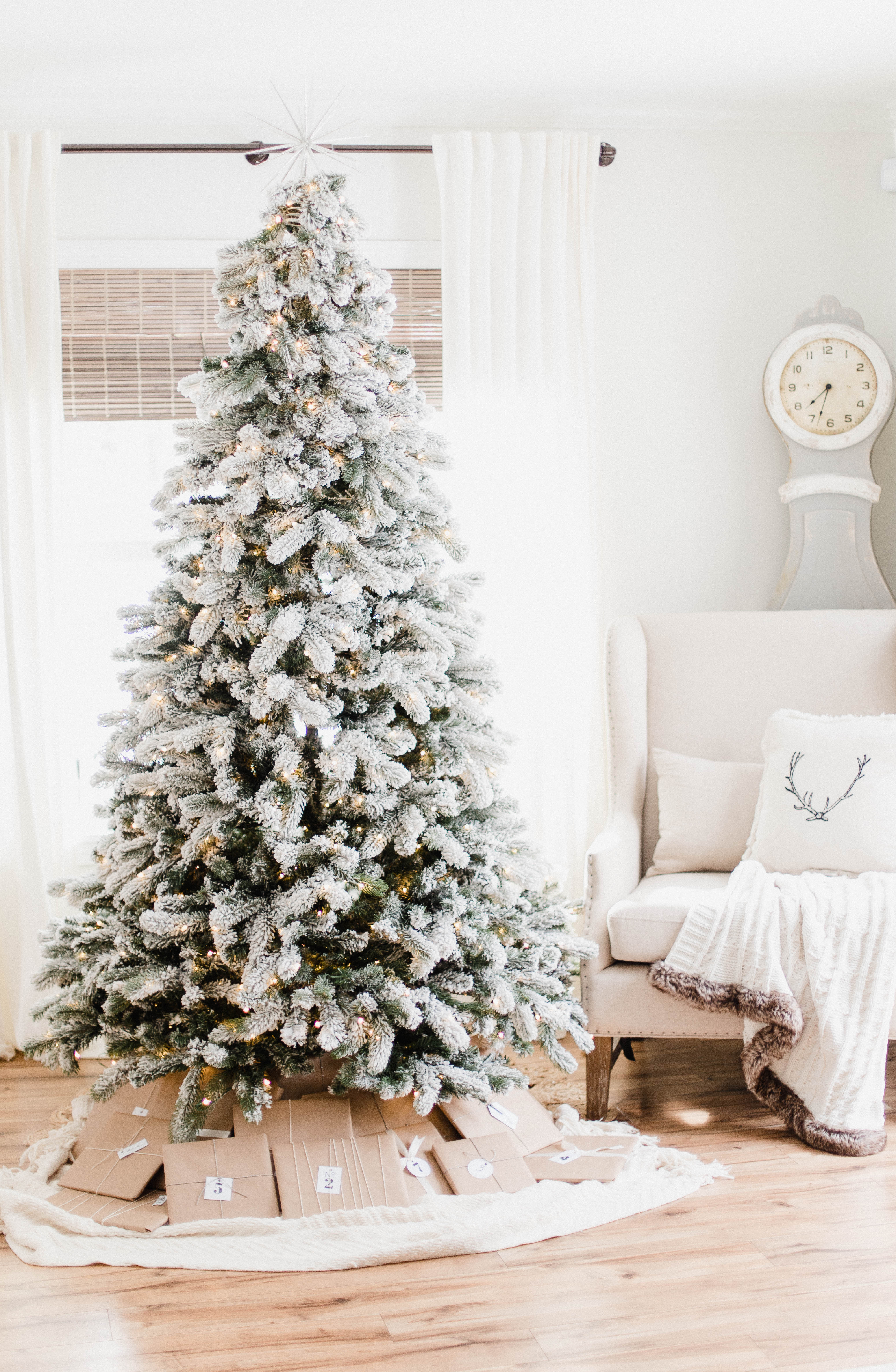 Connecticut life and style blogger Lauren McBride shares her Christmas Book Advent Calendar complete with free printable numbered Advent gift tags available for immediate download.