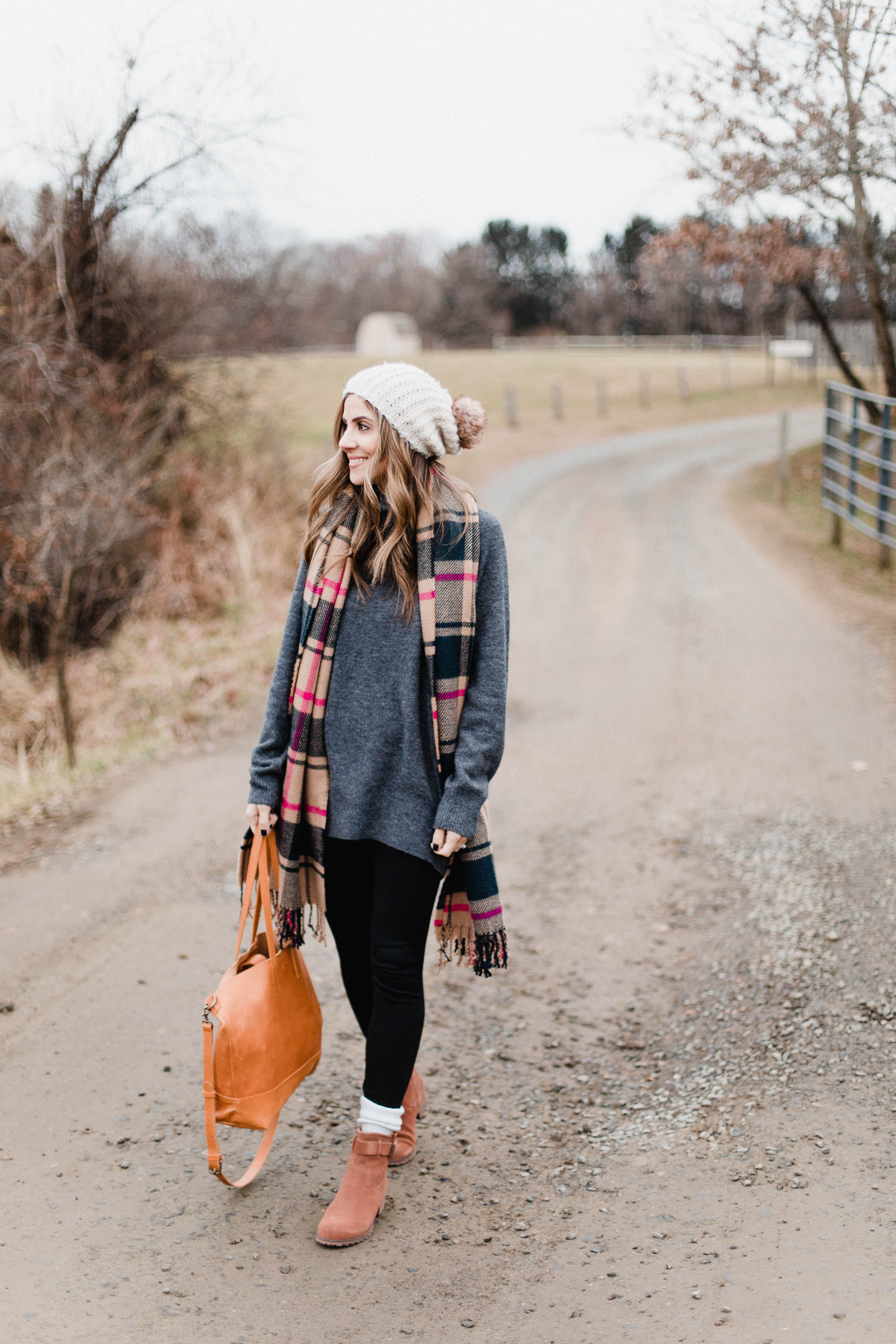 Connecticut life and style blogger Lauren McBride shares how to style low cut booties with socks for the fall and winter seasons.