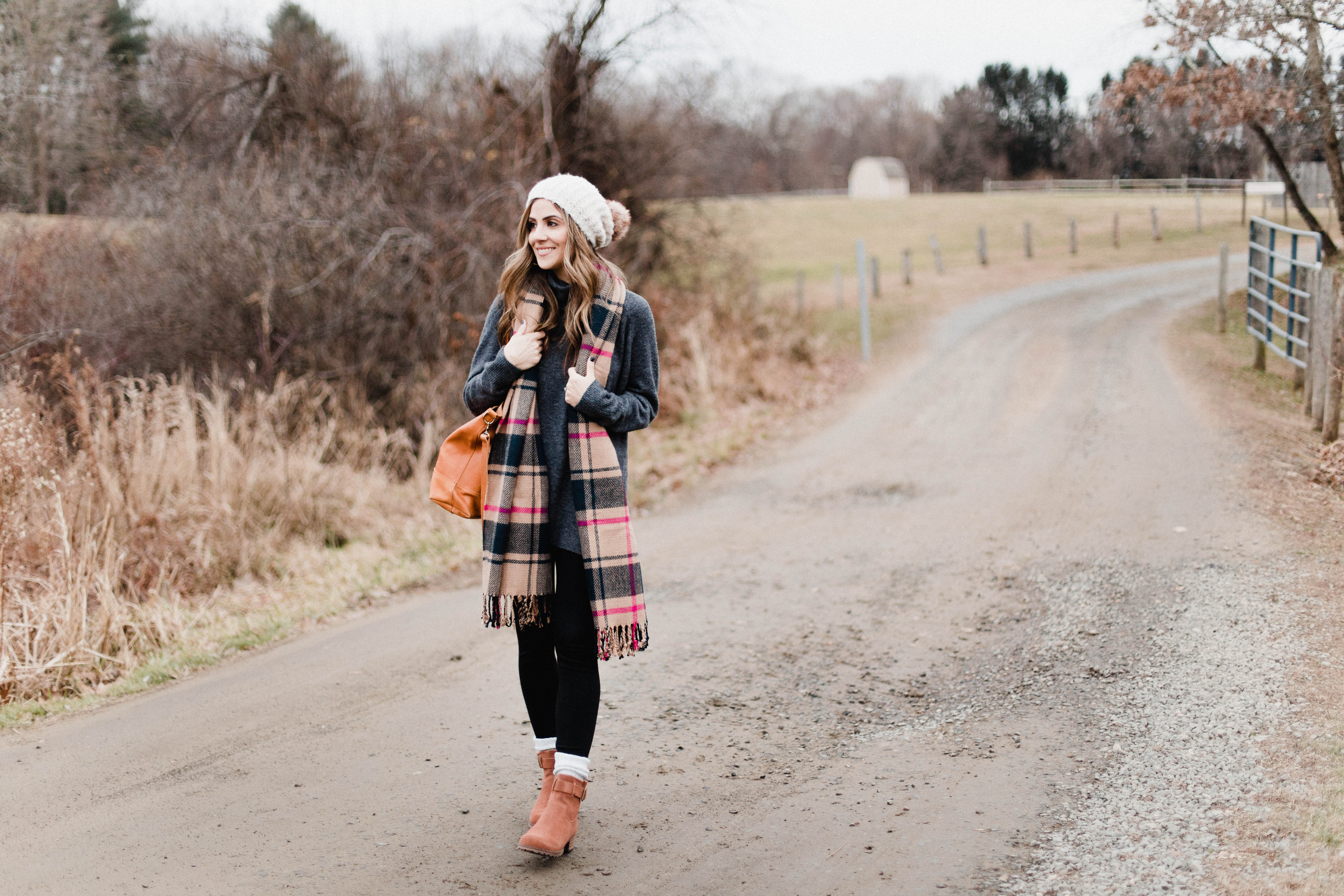 Connecticut life and style blogger Lauren McBride shares how to style low cut booties with socks for the fall and winter seasons.