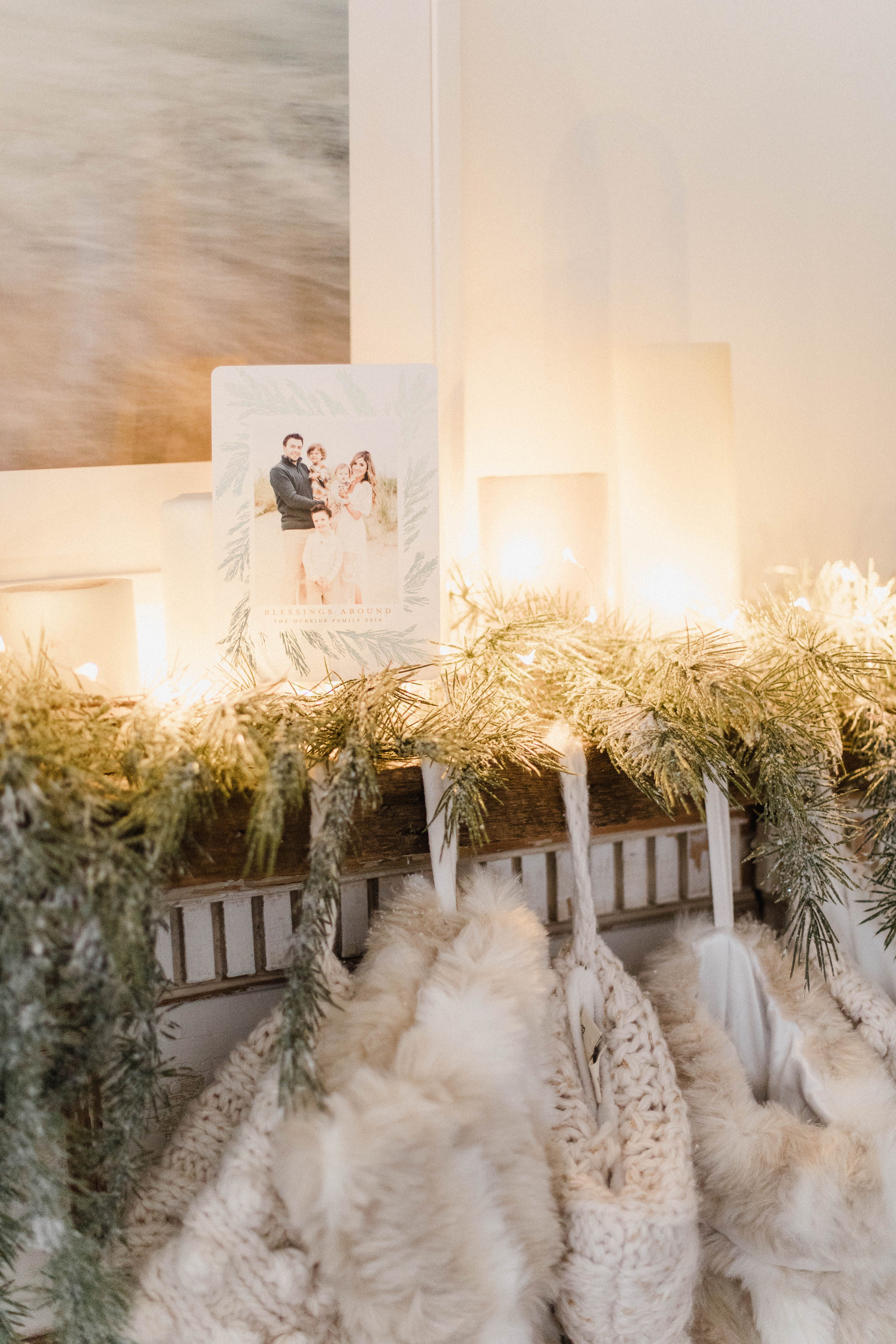 Connecticut life and style blogger Lauren McBride shares a Simple Way to Display Holiday cards that is easy and elegant for the holiday season. 