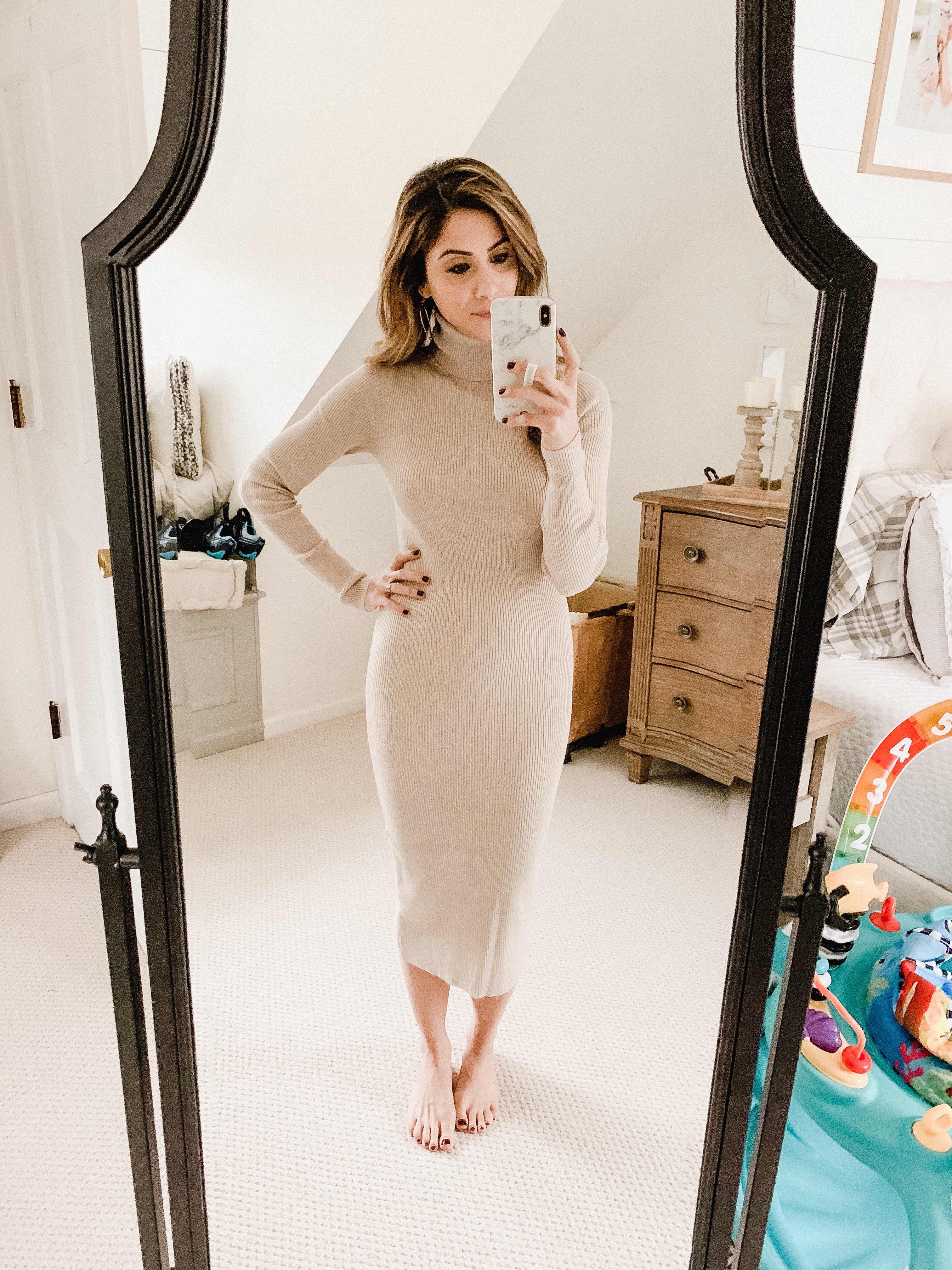 Connecticut life and style blogger Lauren McBride shares her December Amazon Try-On featuring Amazon's private fashion brands and other seasonal options.