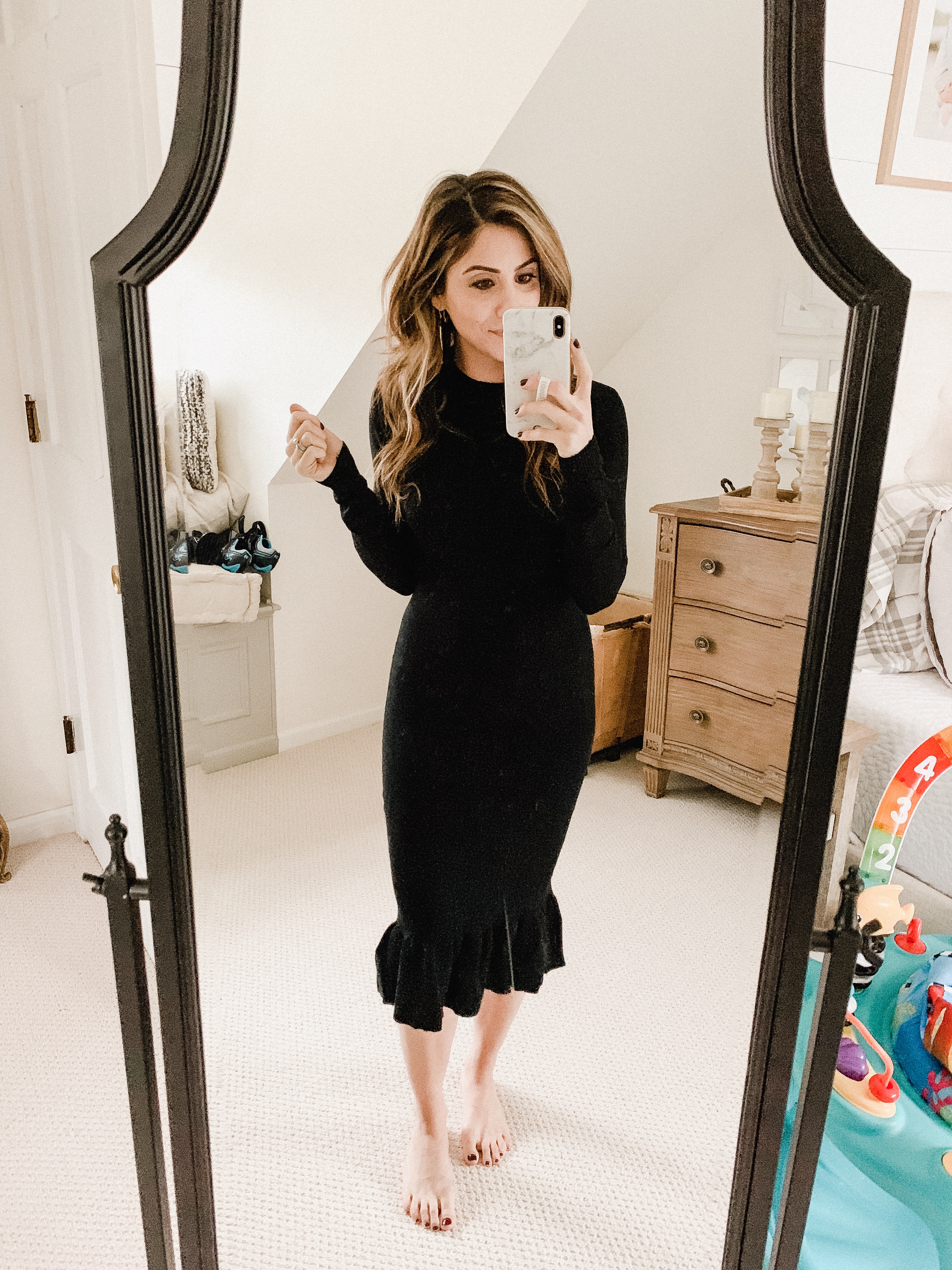 Connecticut life and style blogger Lauren McBride shares her December Amazon Try-On featuring Amazon's private fashion brands and other seasonal options.