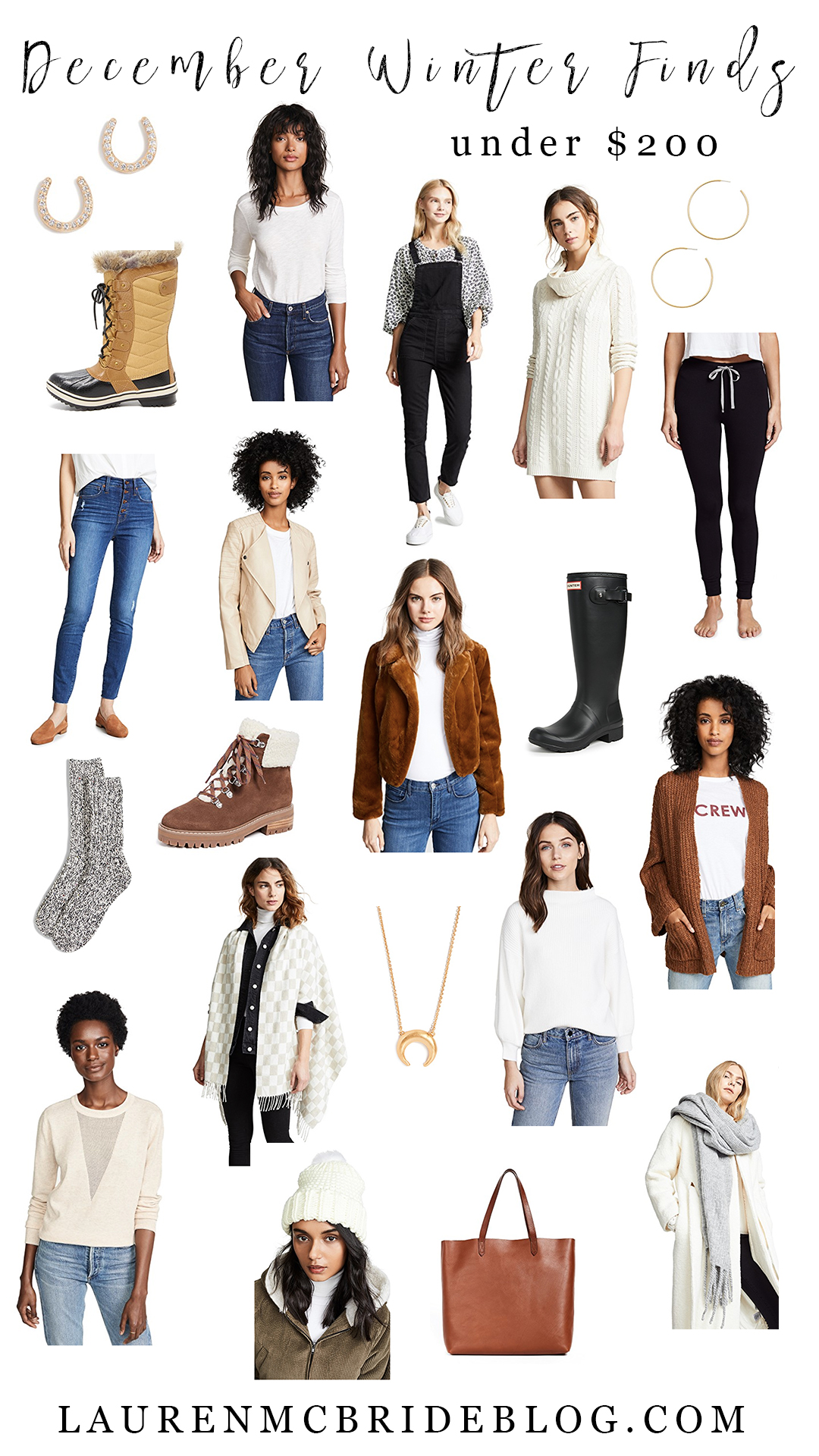 Connecticut life and style blogger Lauren McBride shares a variety of winter finds from ShopBop including winter boots, scarves, sweaters, and more. 