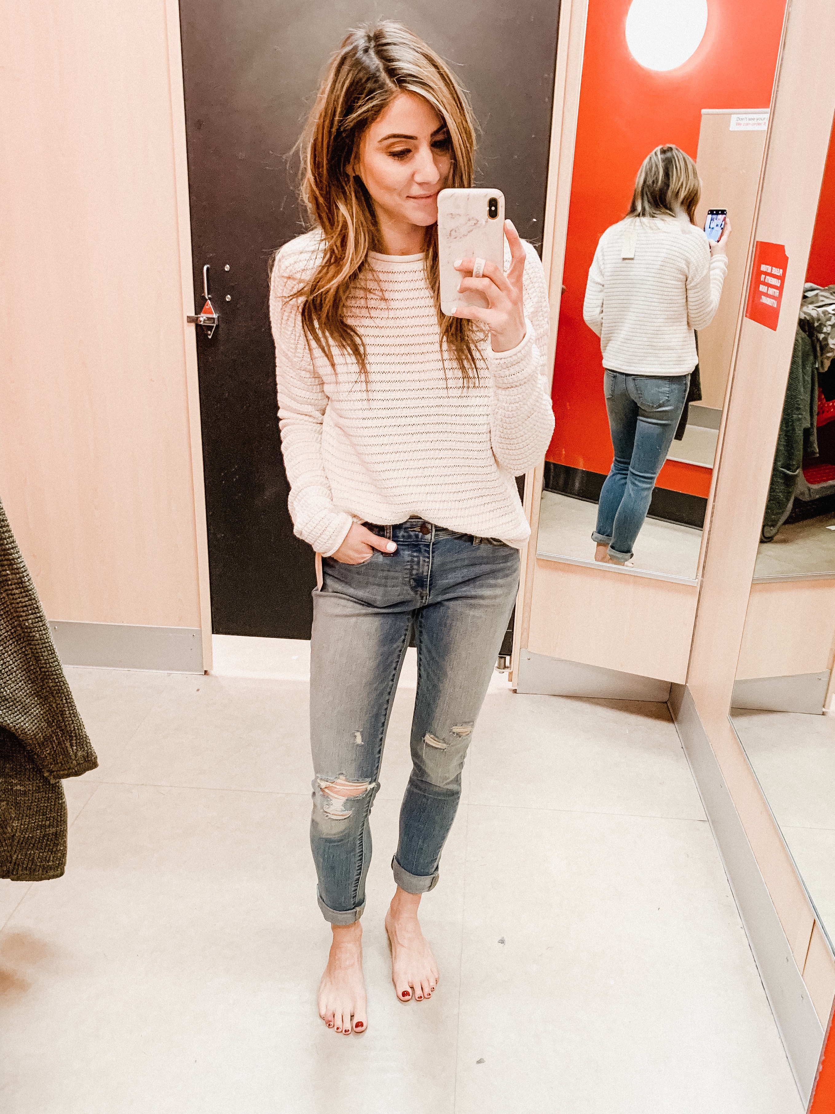Connecticut life and style blogger Lauren McBride shares a January Target try on featuring outfits and home decor.